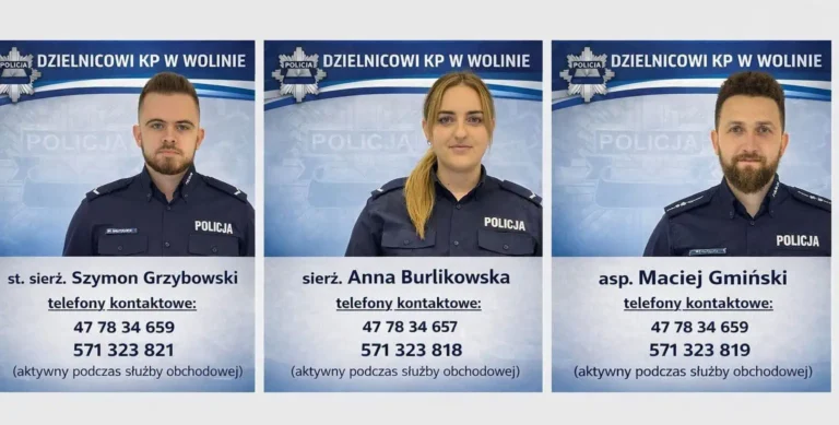 Poznaj dzielnicowych gmin Międzyzdroje, Wolin, Kamień Pomorski i&nbsp;zagłosuj!