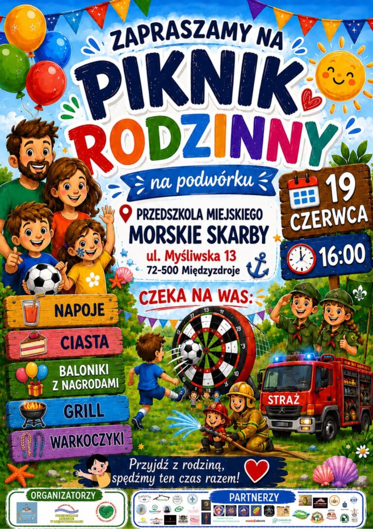 Rodzinny piknik wraca do&nbsp;Międzyzdrojów. „Morskie Skarby” zapraszają na&nbsp;wspólną zabawę