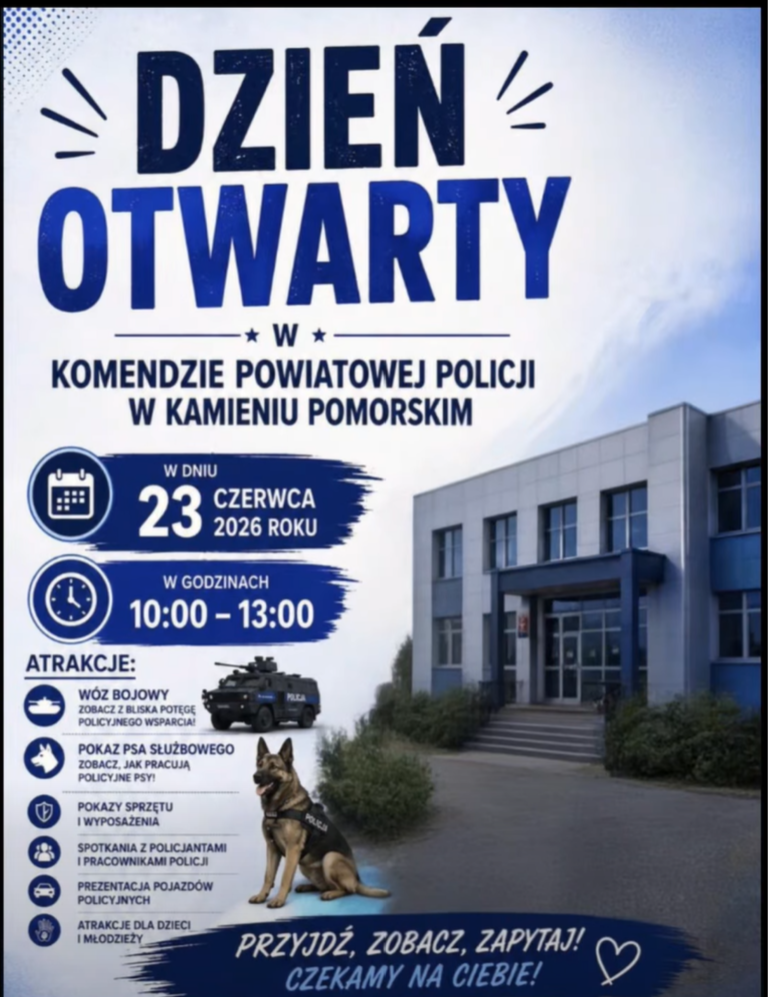 Dzień Otwarty w&nbsp;Komendzie Powiatowej Policji w&nbsp;Kamieniu Pomorskim