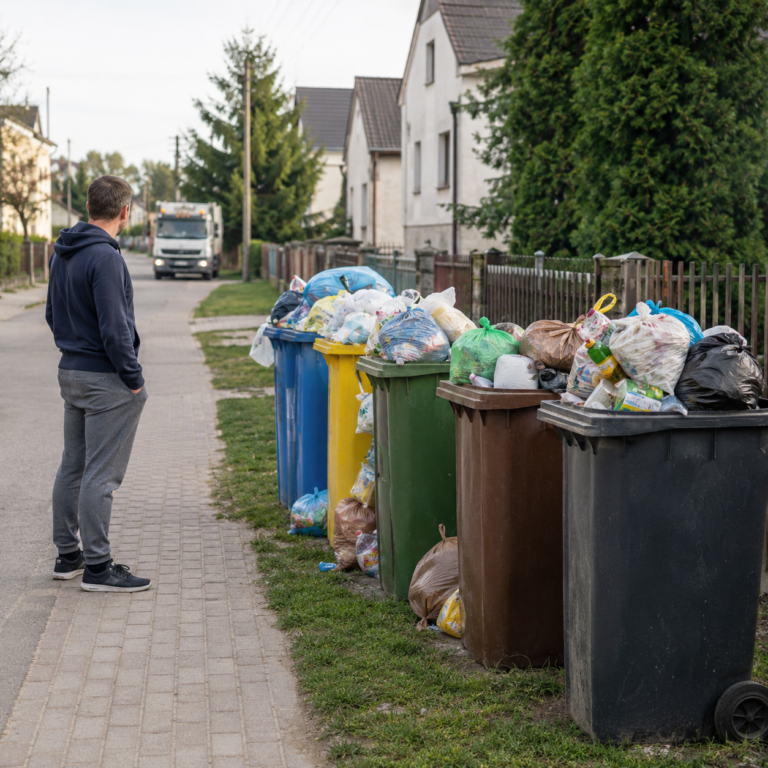 Worki czekają, śmieciarki nie&nbsp;przyjeżdżają. Radny pyta o&nbsp;chaos w&nbsp;harmonogramie PGK