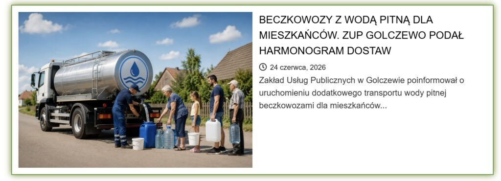 Sanepid: woda dla miejscowości Kretlewo, Wysoka Kamieńska, Baczysław, Kozielice, Dargoszewo i Gadom nadal niezdatna do spożycia 4 WhatsApp Image 2026 06 29 at 15.42.38