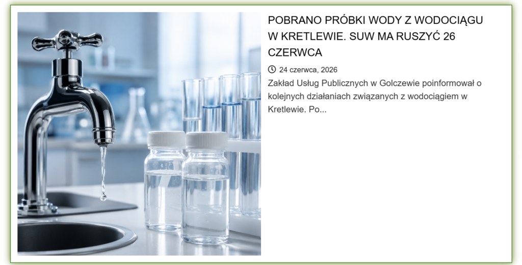 Beczkowozy z wodą pitną dla mieszkańców. ZUP Golczewo podał harmonogram dostaw 1 obraz 2026 06 24 155041669