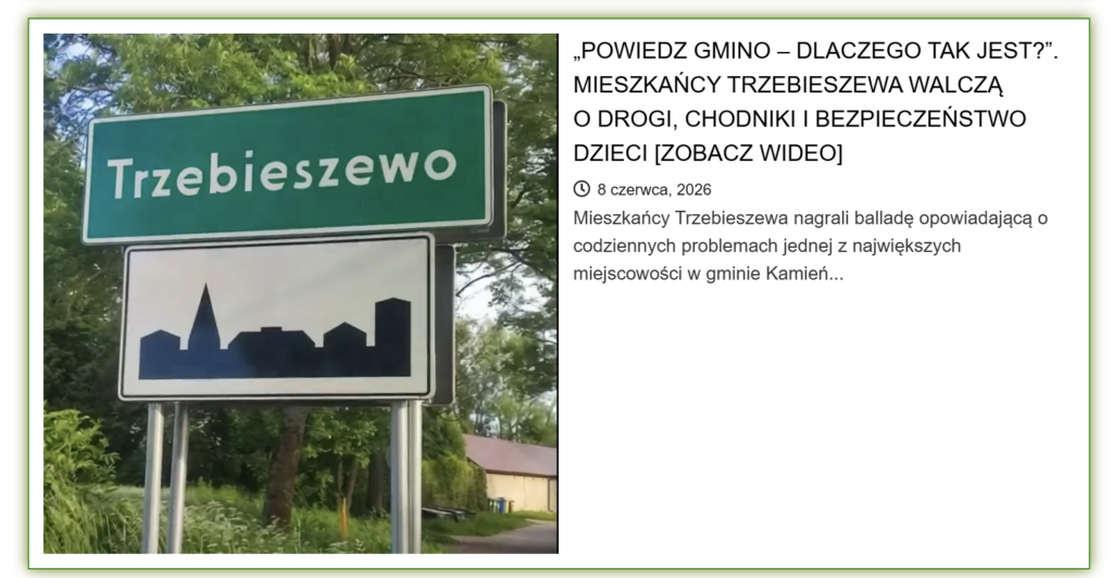Rowy melioracyjne w Trzebieszewie i Świńcu czekają na wykoszenie. Burmistrz wskazuje na wysoki poziom wody 1 obraz 2026 06 24 215639482