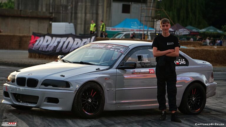 Fabian Hała na&nbsp;podium klasyfikacji generalnej Drift Open Masters