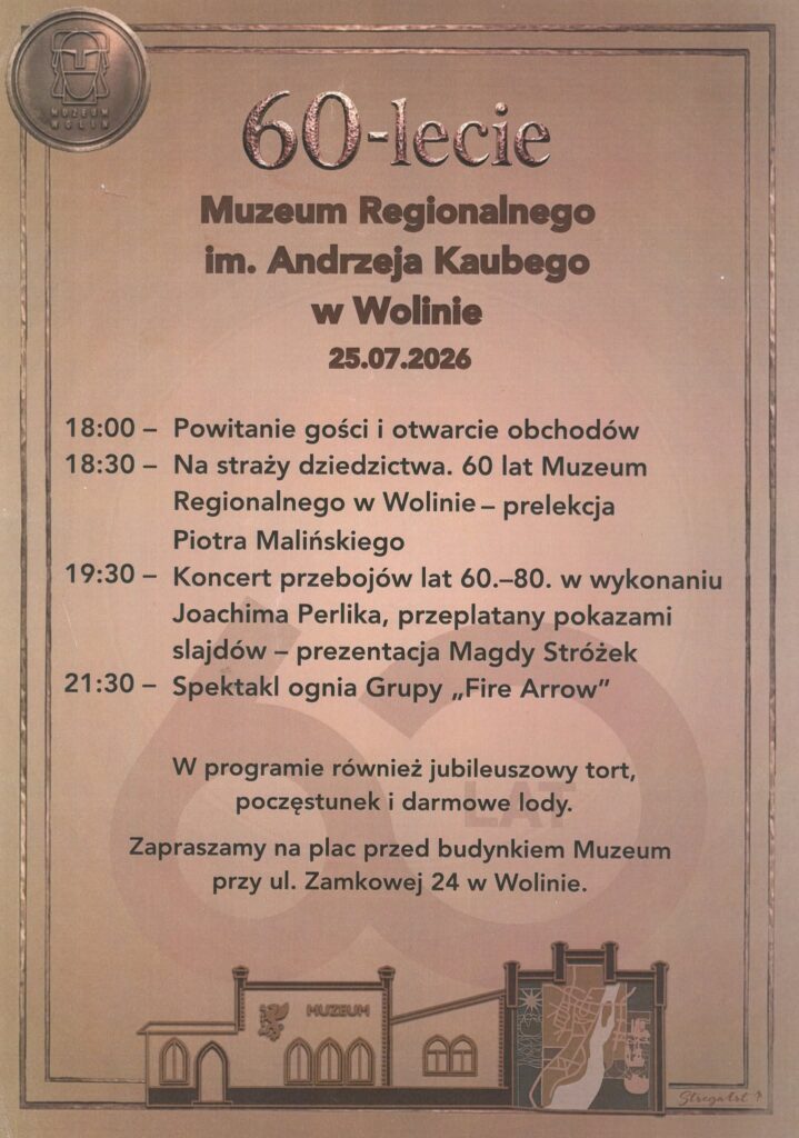 Muzeum Regionalne w Wolinie świętuje 60-lecie. W programie koncert, wystawa i kino 1 752576114 1557926082784617 779468533090924492 n
