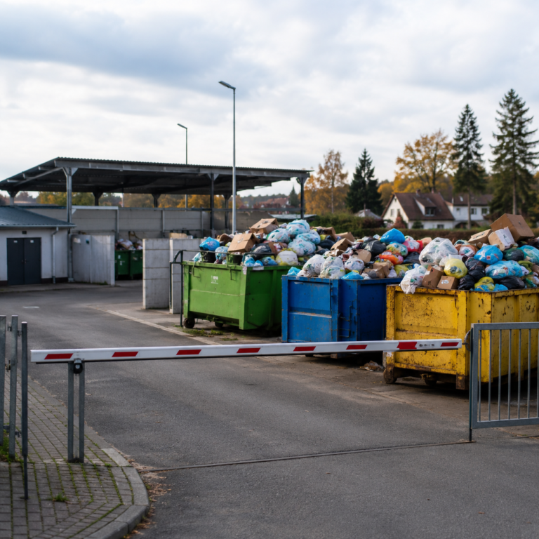PSZOK w&nbsp;Świerznie czasowo zamknięty. Kontenery są&nbsp;przepełnione