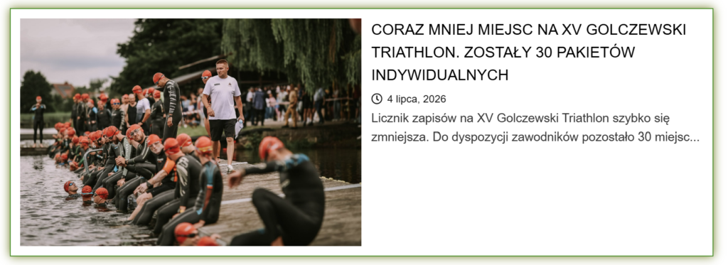 Ostatnie miejsca na XV Golczewski Triathlon. Można wystartować indywidualnie lub w sztafecie 2 image 11