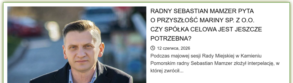 Radny złożył drugą interpelację ws. Mariny. Burmistrz: nie, bo nie 1 image 22