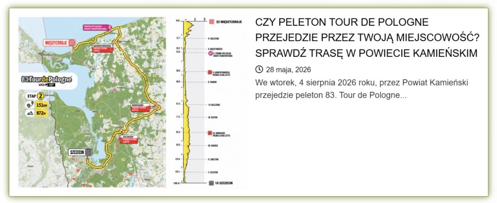 Tour de Pologne przejedzie przez powiat kamieński. Policja ostrzega przed zamknięciami dróg 1 image 36