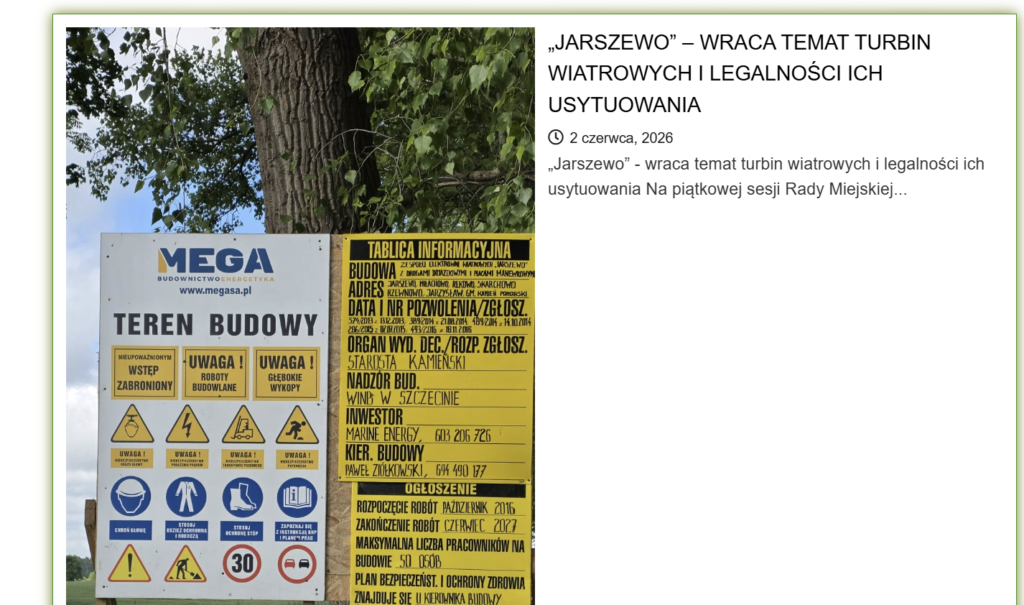 Mieszkańcy spotkają się w Jarszewie w sprawie farmy wiatrowej. Pytań więcej niż odpowiedzi 1 image 38