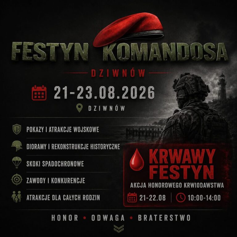 Krwiodawcy z&nbsp;wojsk specjalnych i&nbsp;skarbówki razem na&nbsp;Festynie Komandosa w&nbsp;Dziwnowie