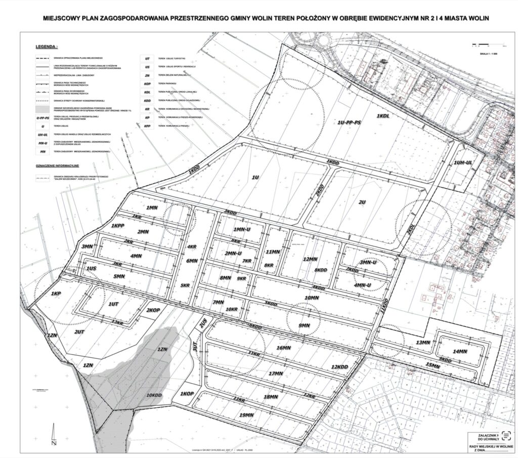 Fabryka pod oknem, przedszkole za płotem. Co szykuje nowy plan dla Wolina? 1 Wolin Mapa