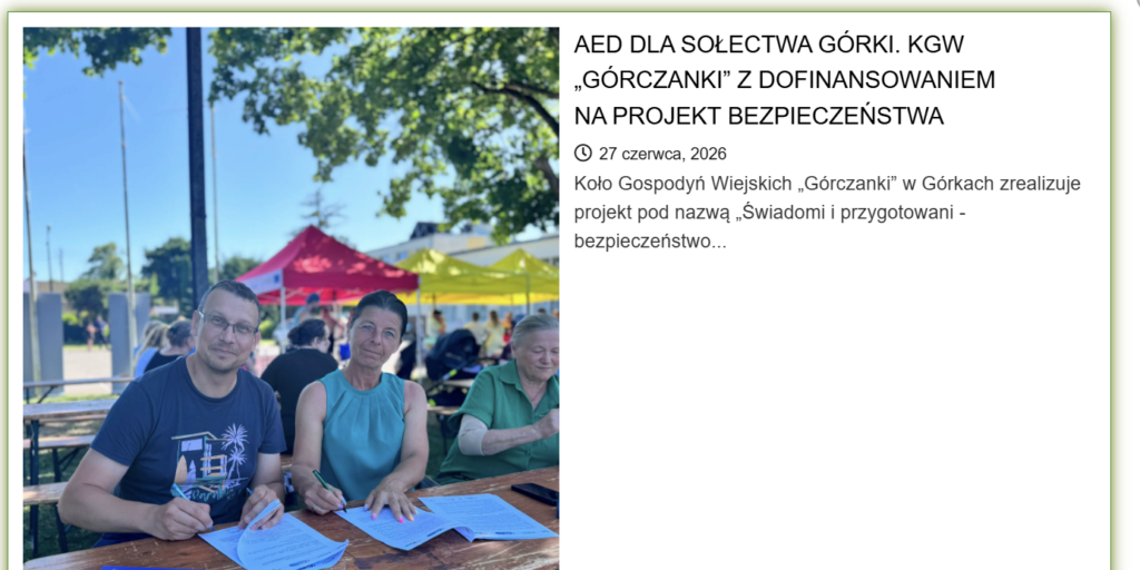 KGW Górczanki podpisało umowę. W Górkach pojawi się ogólnodostępny defibrylator AED 2 image 17