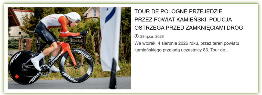 Dziś Tour de Pologne przejedzie przez powiat kamieński. Policja ostrzega przed utrudnieniami 1 image 7