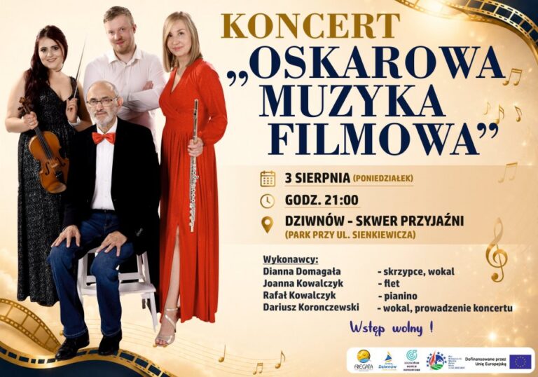 Oskarowa muzyka filmowa zabrzmi w&nbsp;Dziwnowie