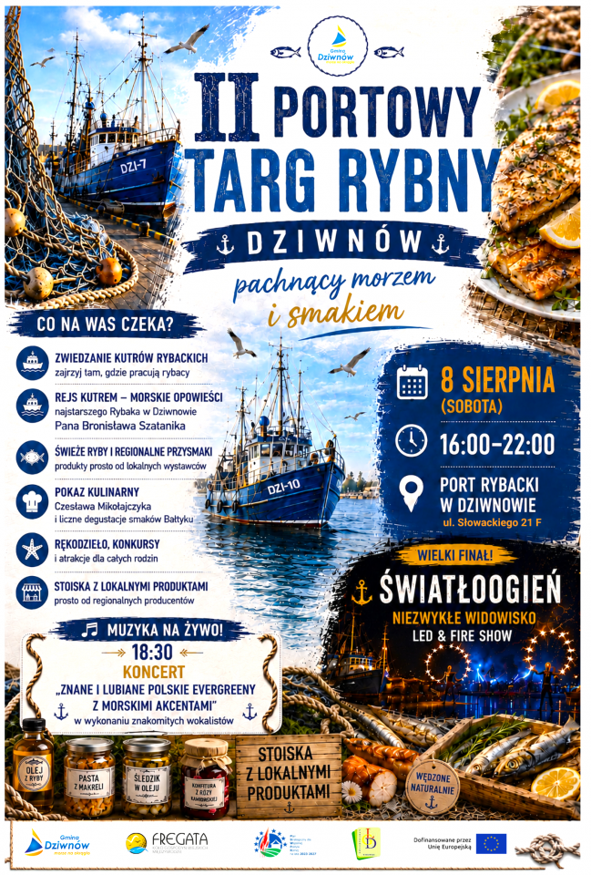 portowy targ rybny