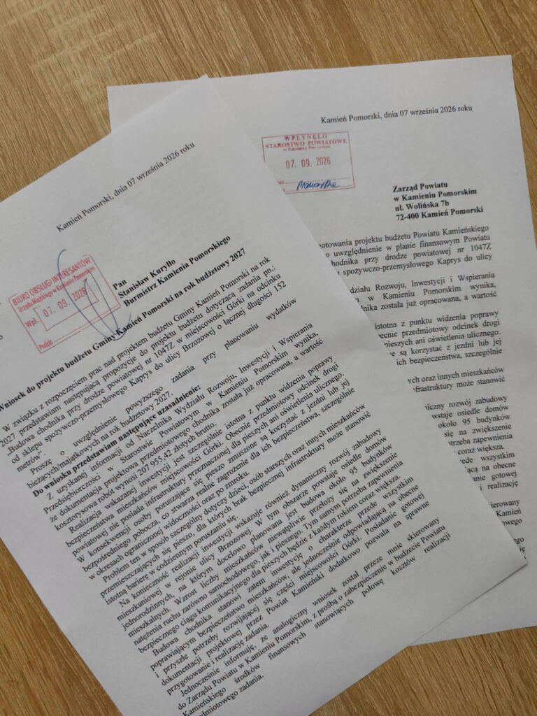 Chodnik w&nbsp;Górkach za&nbsp;ponad 207 tys. zł. Sołtys chce inwestycji w&nbsp;2027 roku