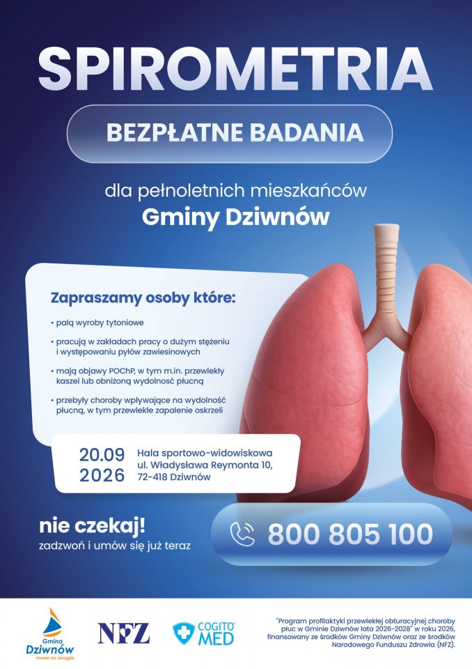 Bezpłatne badania profilaktyczne w Dziwnowie. Obowiązują wcześniejsze zapisy 2 spirometria 2
