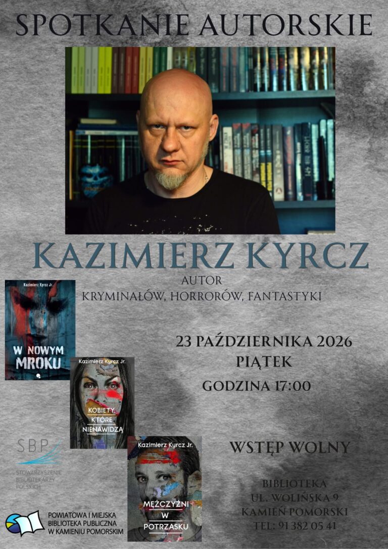 Autor kryminałów w&nbsp;kamieńskiej Bibliotece. Spotkanie z&nbsp;Kazimierzem Kyrczem