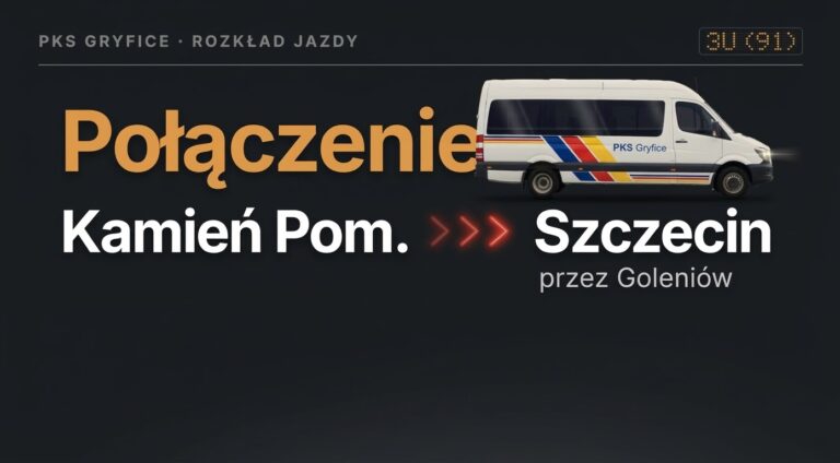 PKS Gryfice informuje: jedziesz z&nbsp;Kamienia Pomorskiego do&nbsp;Szczecina? Mamy dla Was rozkład!