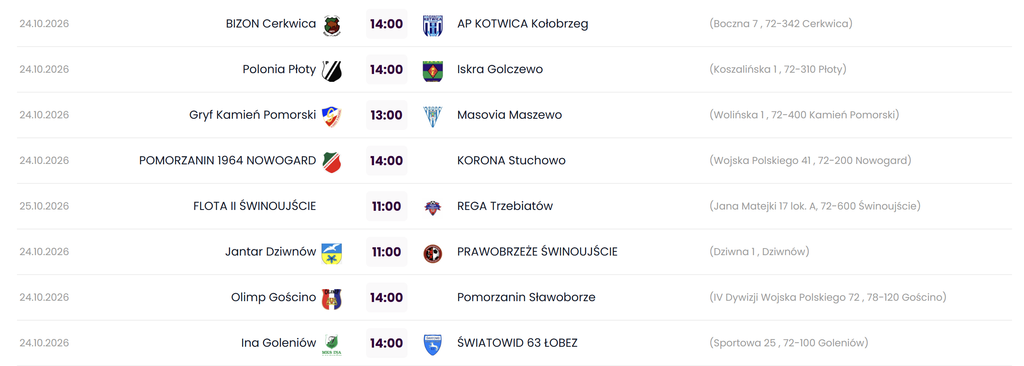Piłkarski weekend przed nami. Ważne mecze naszych zespołów 1 Zrzut ekranu 2026 10 22 084052